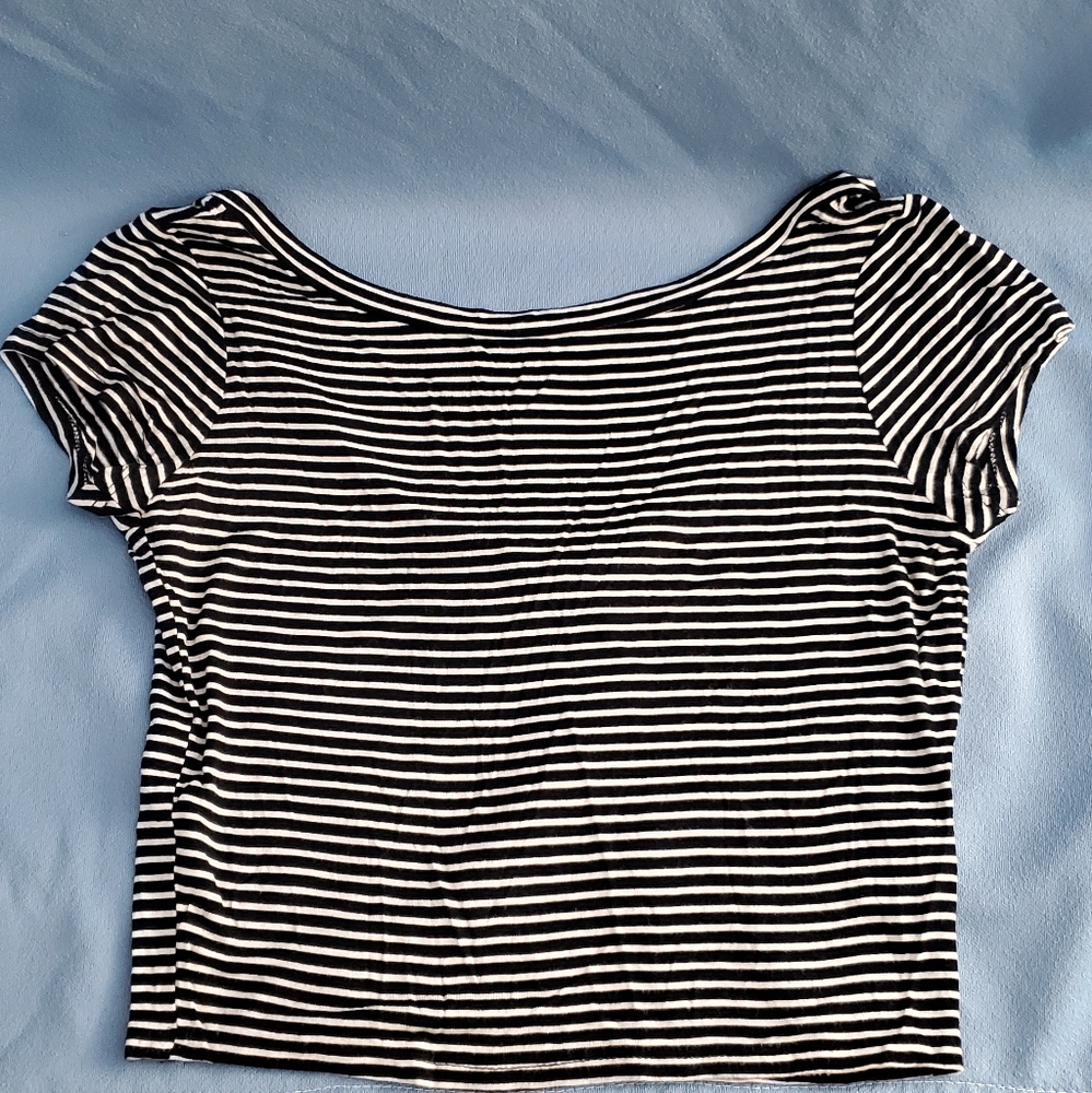 Striped crop top